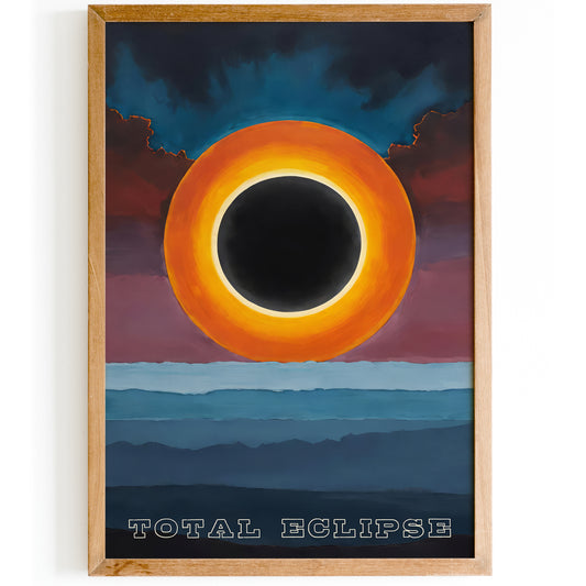 Total Eclipse Poster - Space Art Print