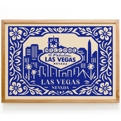Las Vegas Nevada Poster - Horizontal Travel Wall Art