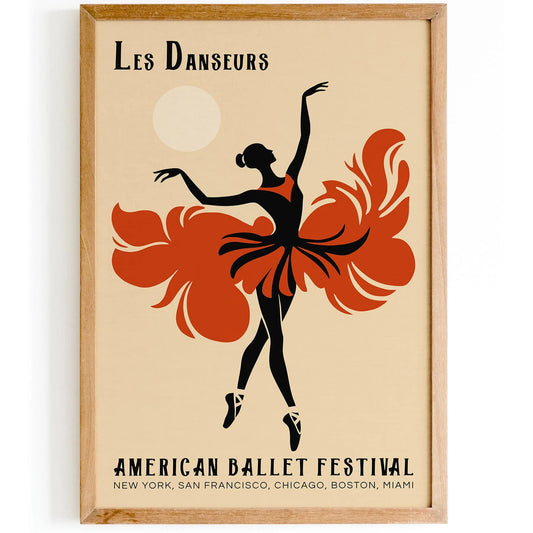 Les Danseurs American Ballet Art Print