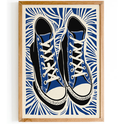 All-Star High-top Sneakers Art Print