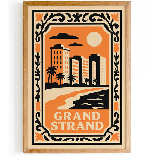 Grand Strand Cityscape Landscape Poster