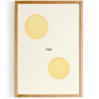 Eggs - Minimalist Poster