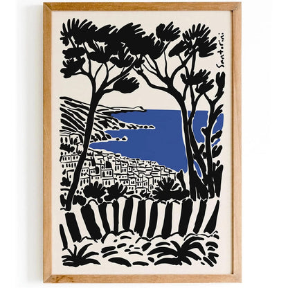 Santorini Landscape Travel Poster