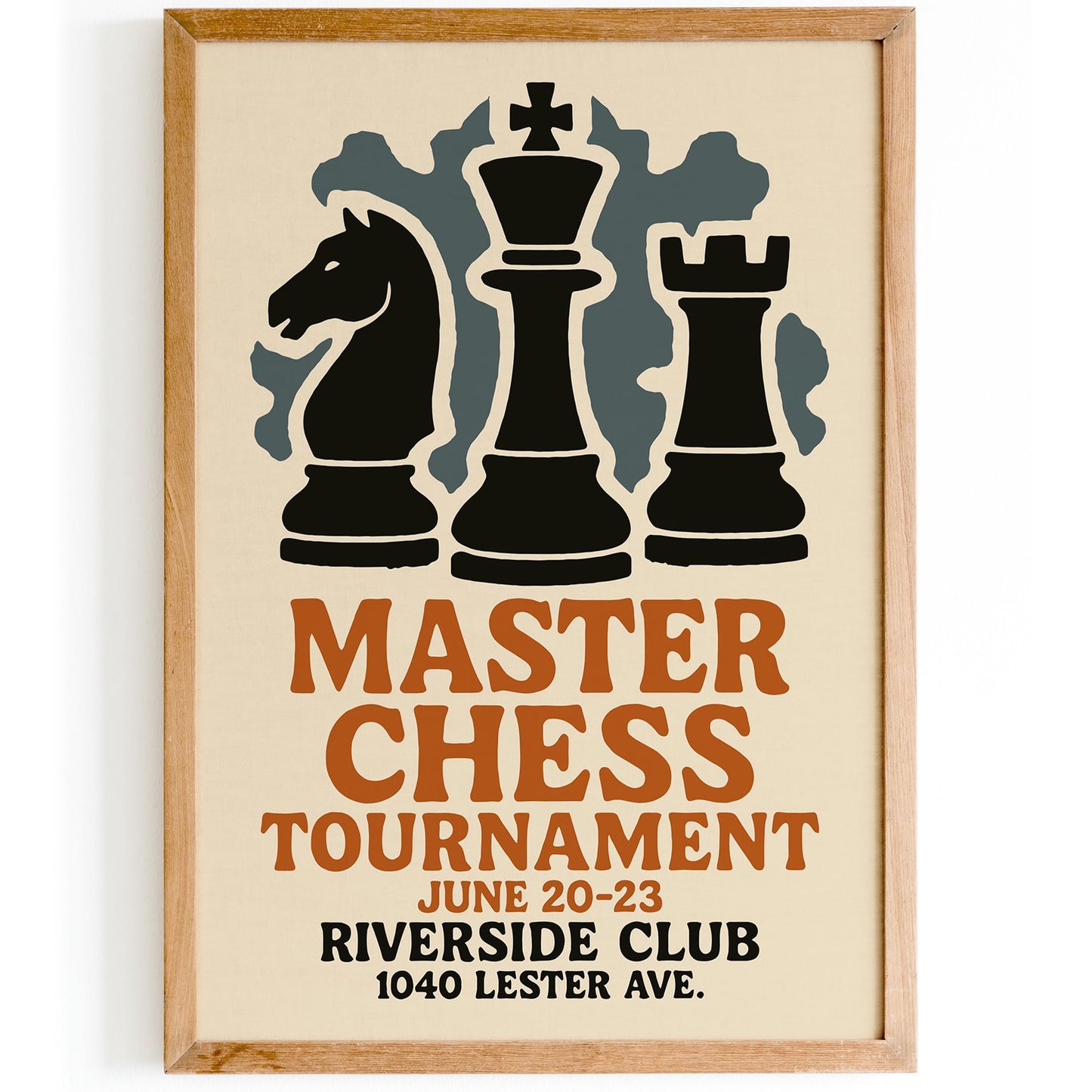 Master Chess Tournament Poster