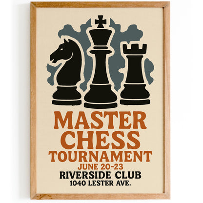 Master Chess Tournament Poster