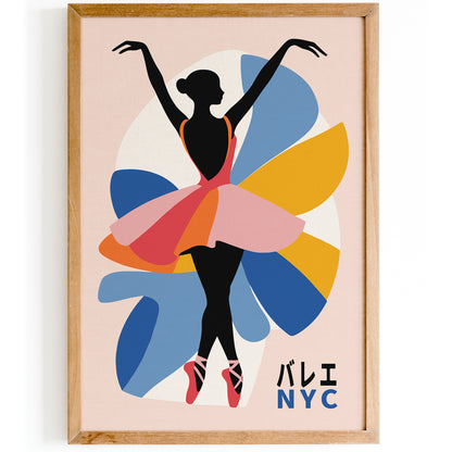 Ballerina Japanese Wall Art Print