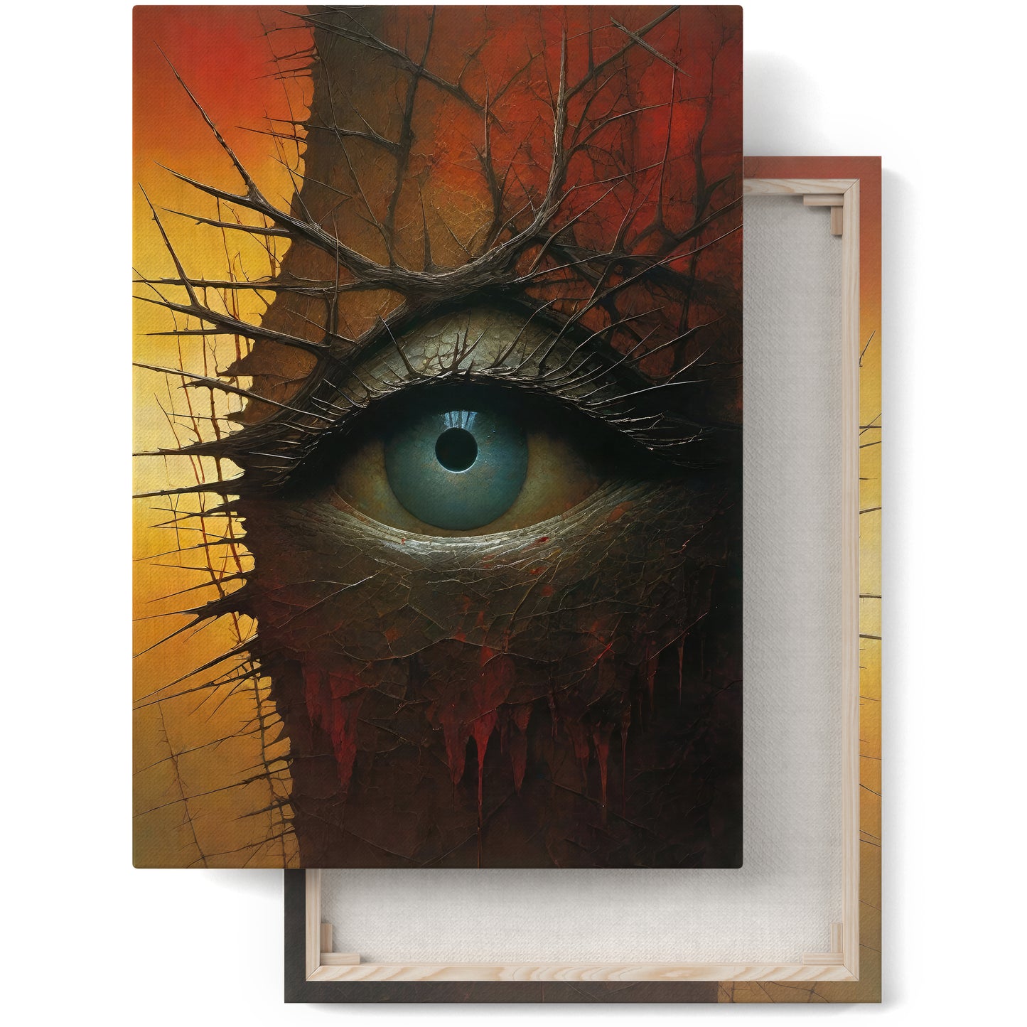 Macabre Beauty: Creepy Canvas Print