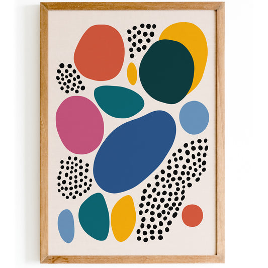 Abstract Colorful Spots Poster