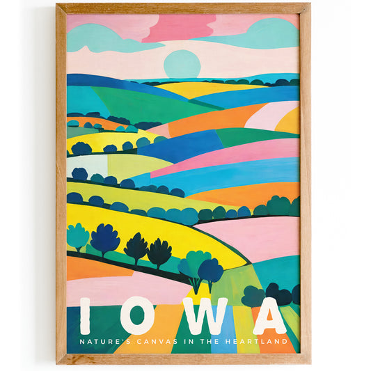 Iowa Travel Art Print - Scenic Poster