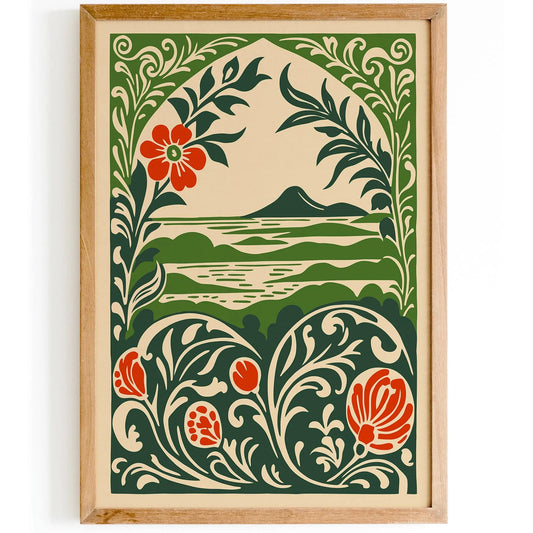 Tropical Nature Landscape Green Travel Art Print