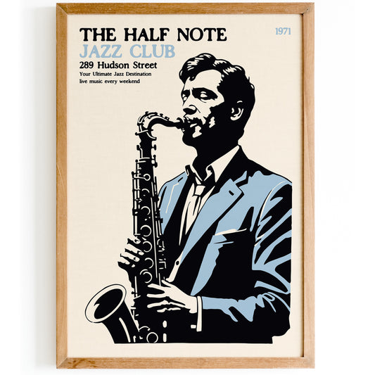 The Half Note Jazz Club Poster