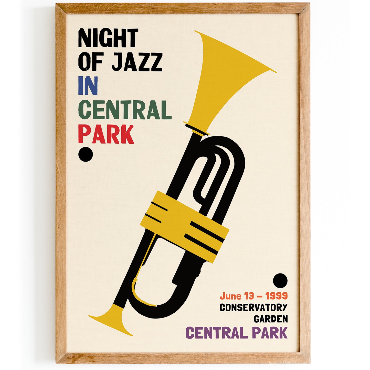Central Park 1999 Jazz Festival Poster