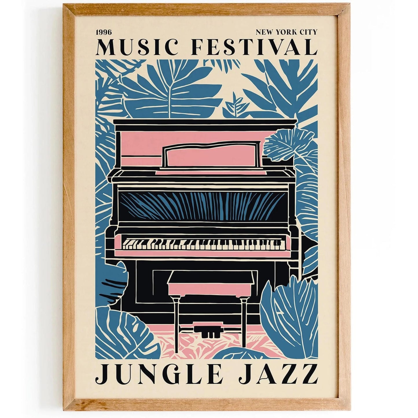 Jungle Jazz Poster - Music Festival Art Print