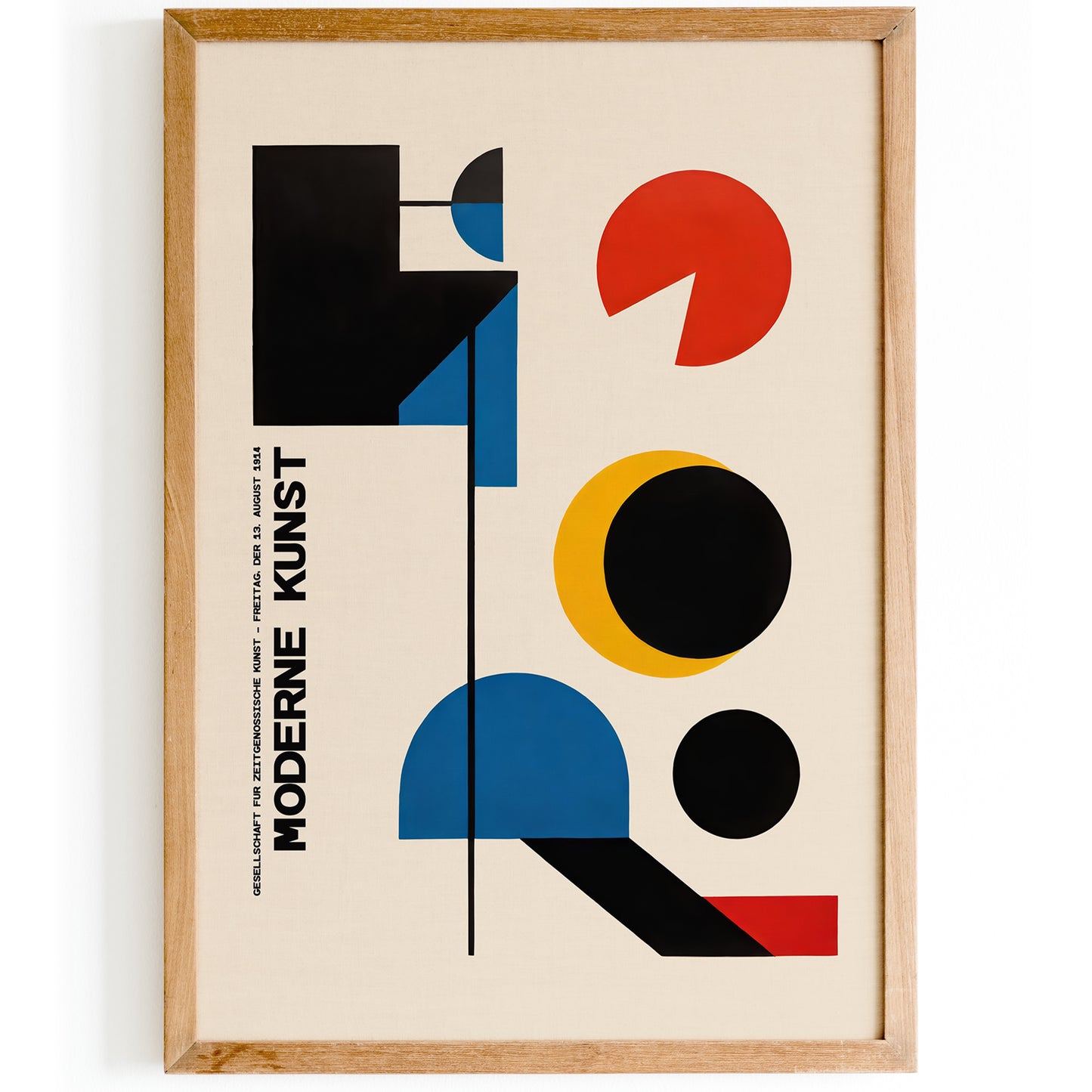 Moderne Kunst Exhibition Bauhaus Poster