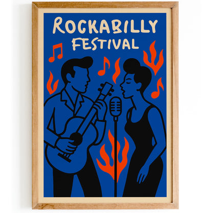 Rockabilly Festival Music Poster