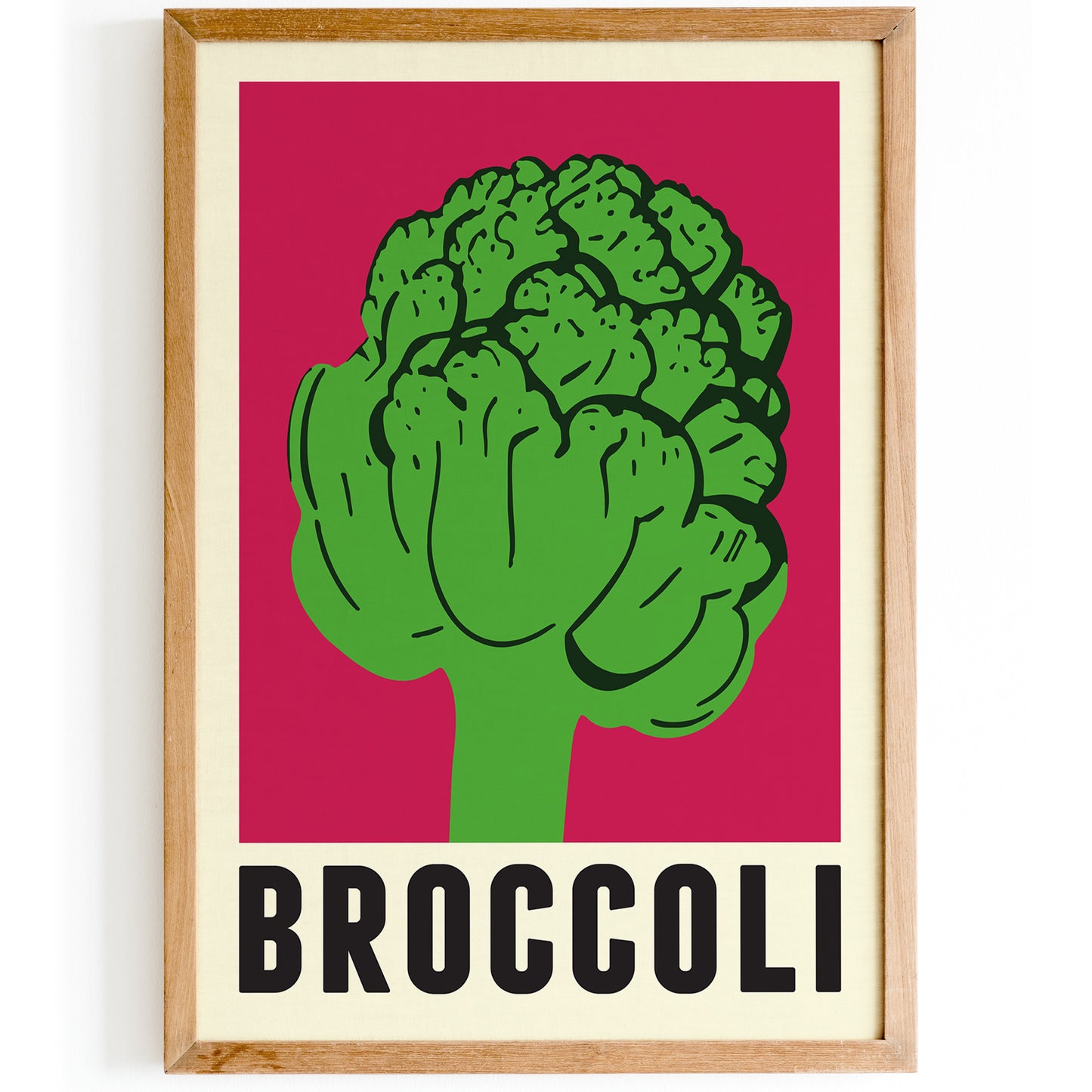 Minimalist Broccoli Poster