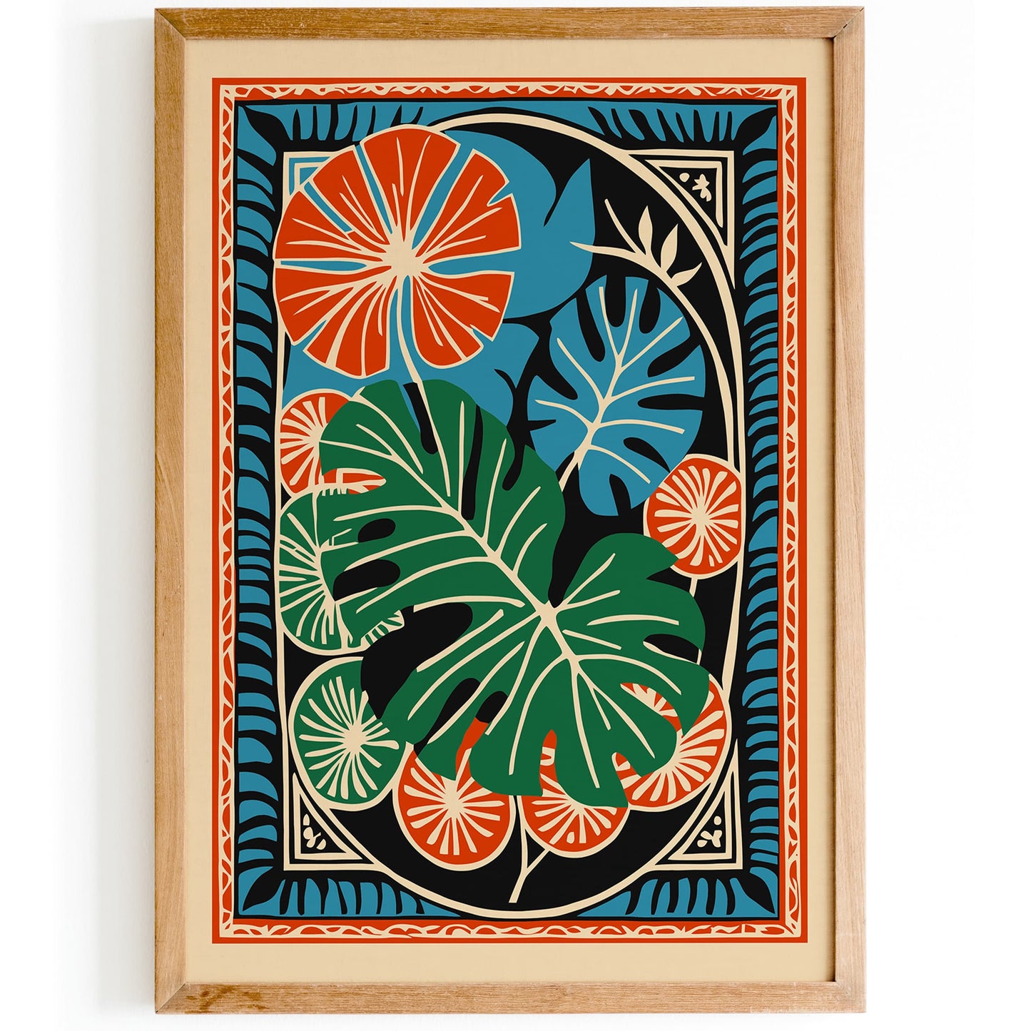 Bohemian Abstract Tropical Art Print