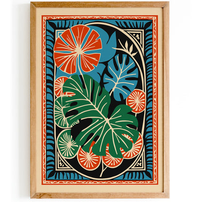 Bohemian Abstract Tropical Art Print