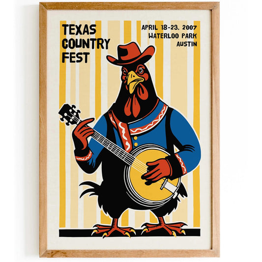 Texas Country Fest Poster Print