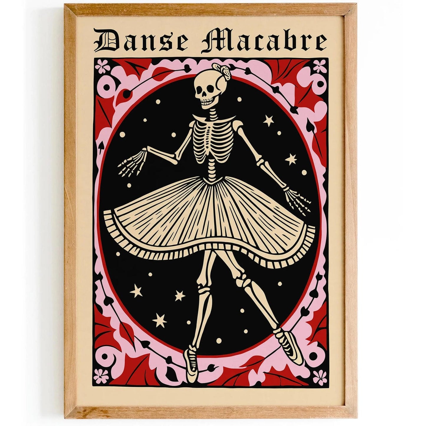 Ballerina Art Print – Gothic Rockabilly Style