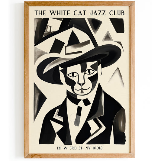 The White Cat Jazz Club NYC Poster