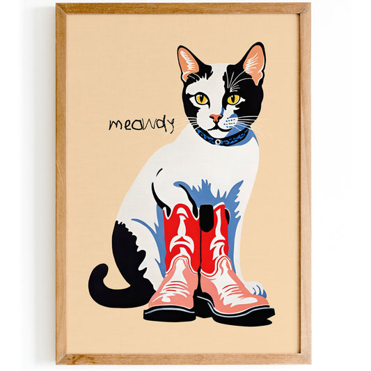 Meowdy - Cute Cat Poster