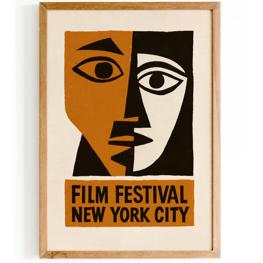 Film Festival New York City Poster - Vintage Style Movie Poster