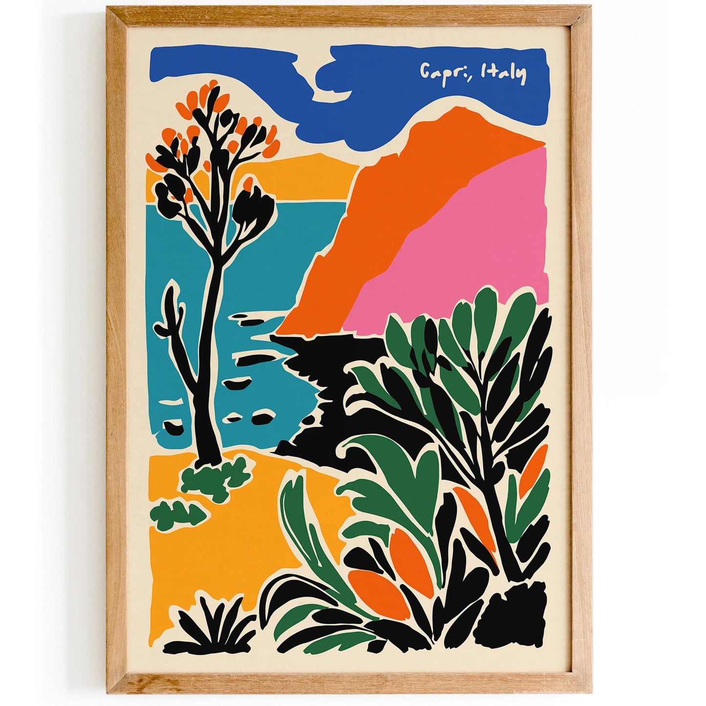 Colorful Capri Italy Art Print