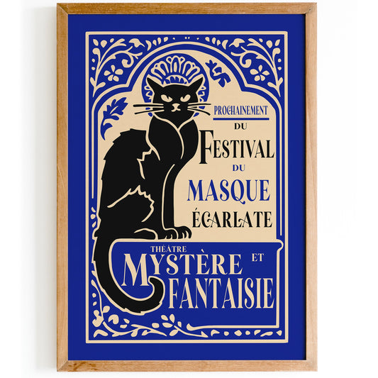 Festival du Masque Vintage Theatre Poster
