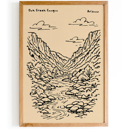 Oak Creek Canyon Arizona Poster