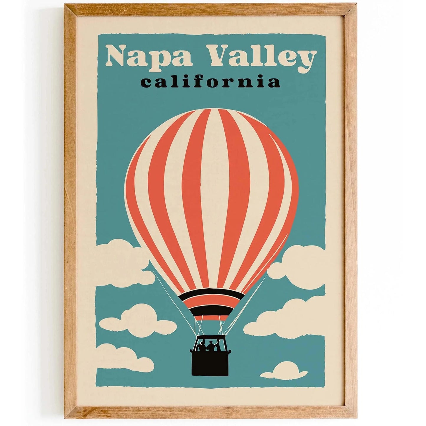 Napa Valley Balloon Poster Print