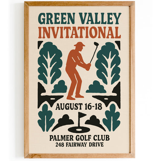 Green Valley Invitational Golf Poster