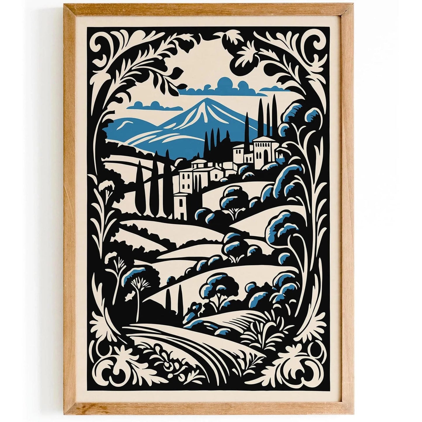 Italian Rococo Landscape Art Print