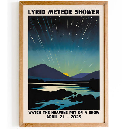 Lyrid Meteor Shower Poster