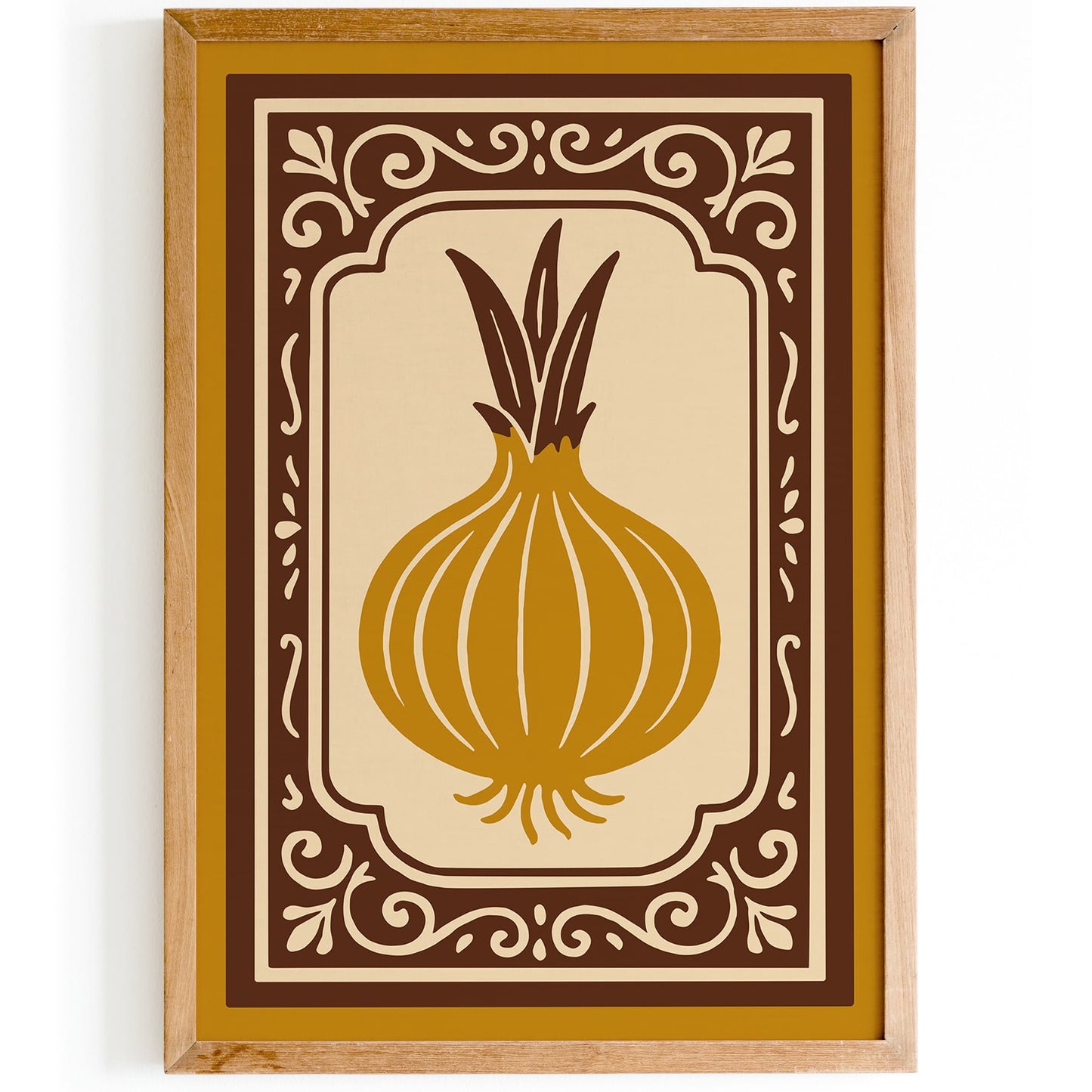 Onion Art Print - Farmhouse Wall Art for Kitchen Decor