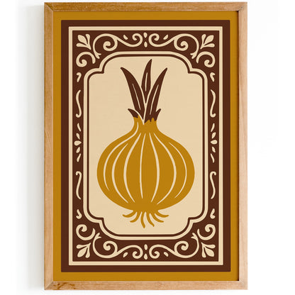 Onion Art Print - Farmhouse Wall Art for Kitchen Decor