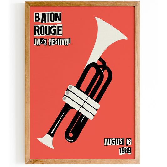 Baton Rouge Jazz Festival 1989 Poster