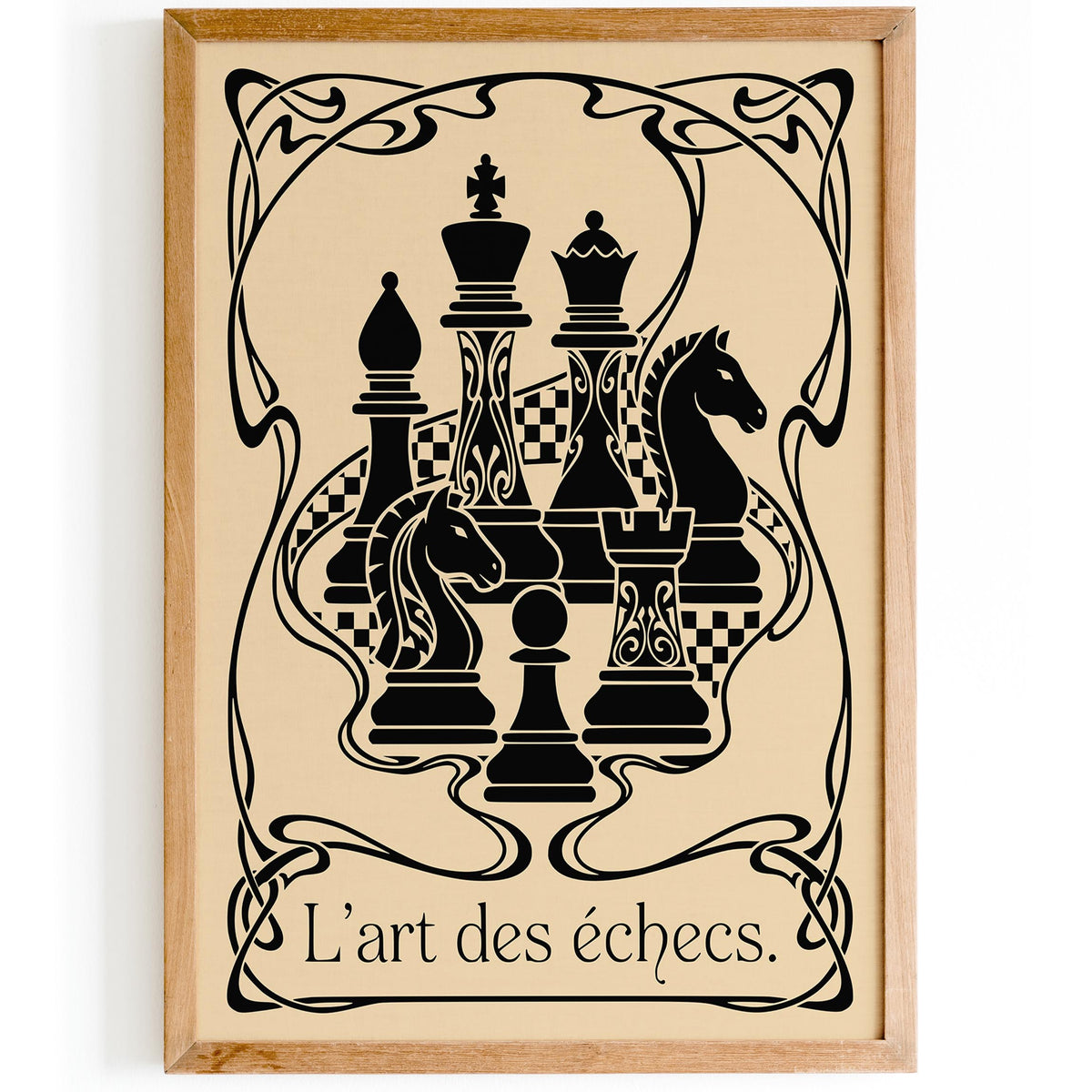 Vintage Chess Poster