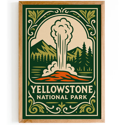 Yellowstone National Park Poster