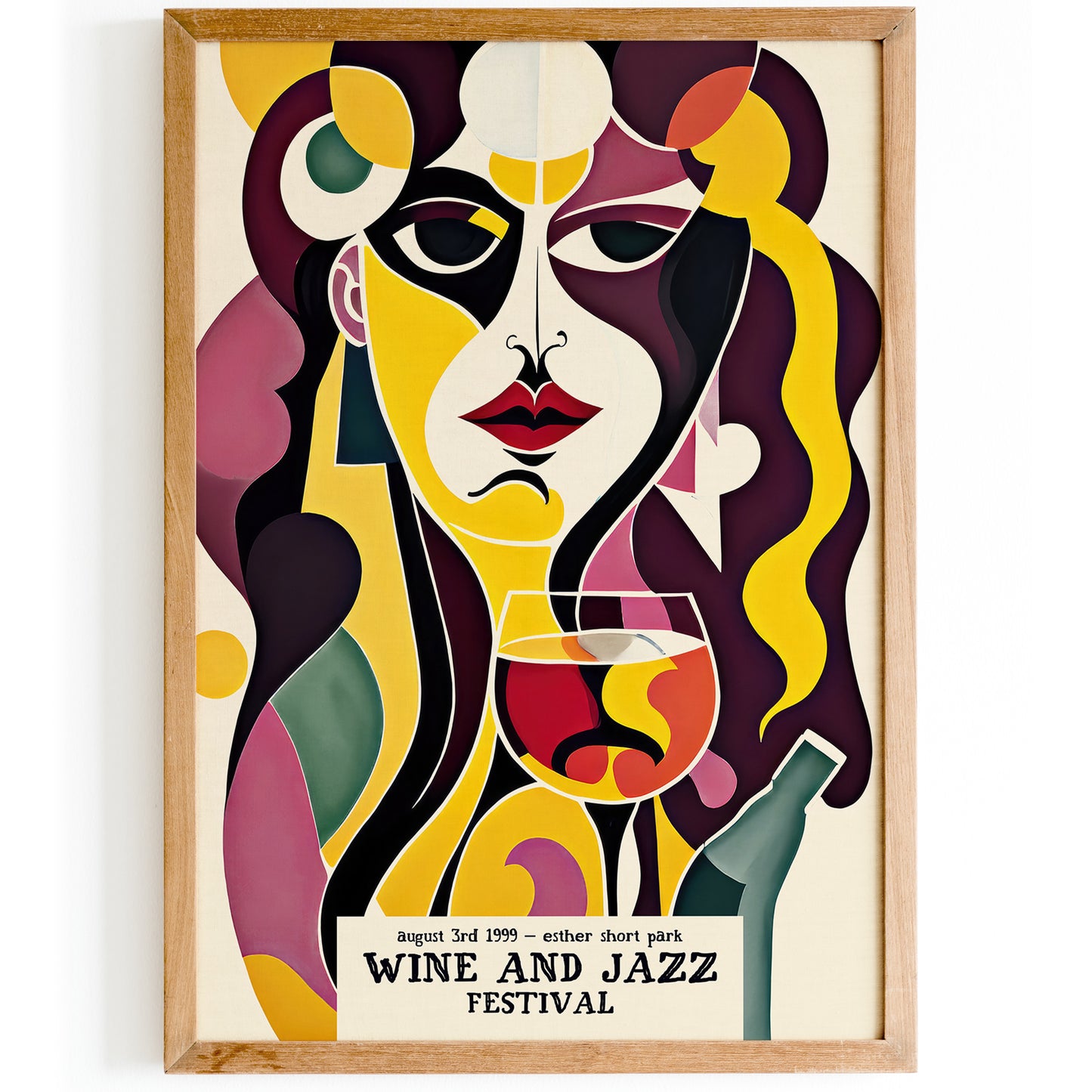 Wine and Jazz Festival Poster 1999