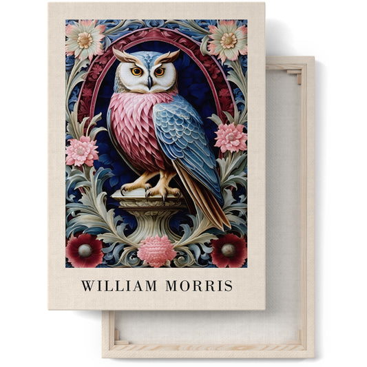 W. Morris Victorian Owl Canvas Print