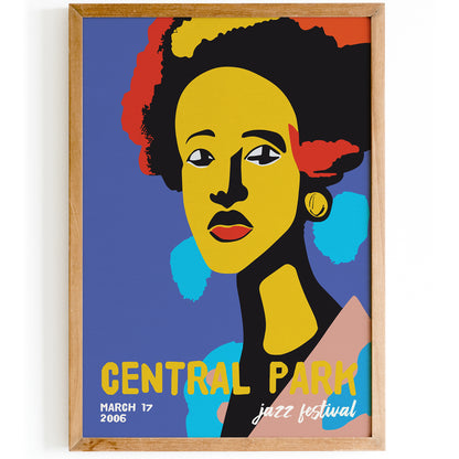 Central Park Jazz Festival Retro Poster