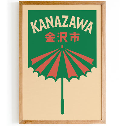 Kanazawa Japanese Travel Poster