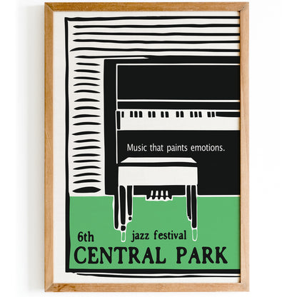 6th Central Park Jazz Festival Poster