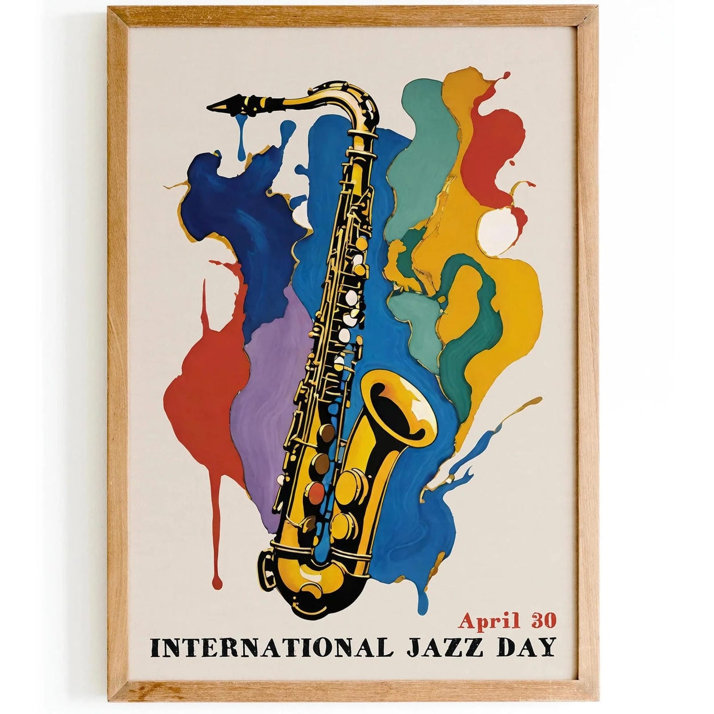 International Jazz Day Saxophone Art