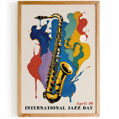 International Jazz Day Saxophone Art