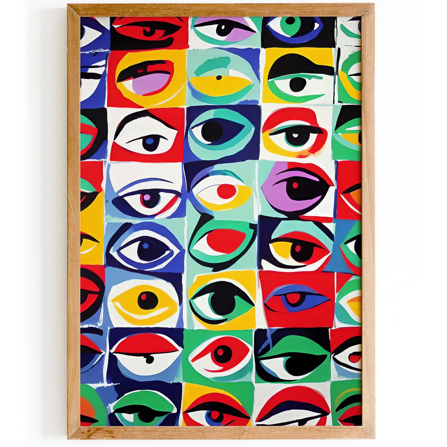 Pop-Art Stare Wall Art Print