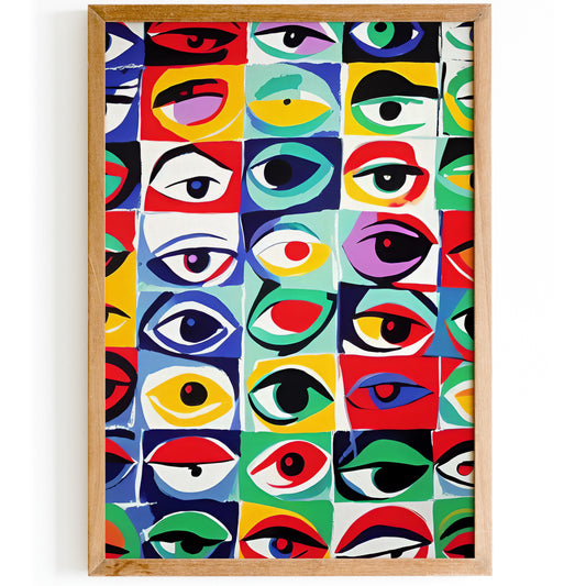 Pop-Art Stare Wall Art Print