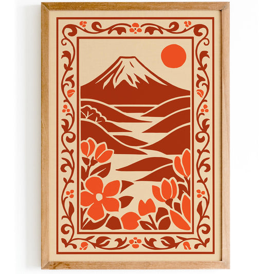 Korin Ogata Mountain Travel Poster