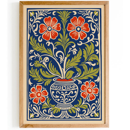 Elegant Floral Cut Outs Poster